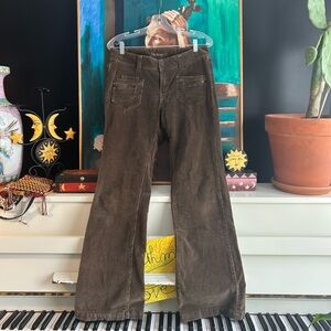 Nevada Brown Corduroy Flare Pants Size 6